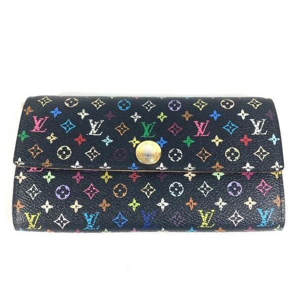 LOUIS VUITTON M93533 MonogramMulticolore Portefeuille Sarah Long Wallet - Picture 1 of 16
